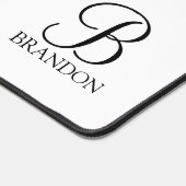 Klassieke Gepersonaliseerde het Monogram van het M Bureaumat (Hoek)