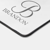 Klassieke Gepersonaliseerde het Monogram van het M Bureaumat (Hoek)