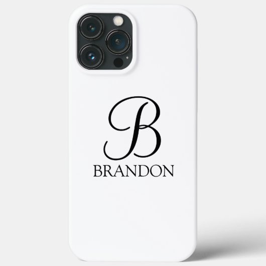 Klassieke Gepersonaliseerde het Monogram van het M Case-Mate iPhone Case (Achterkant)