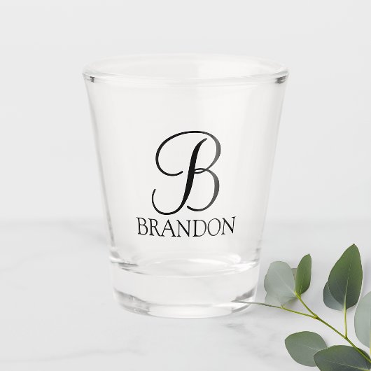 Klassieke Gepersonaliseerde het Monogram van het M Shot Glas
