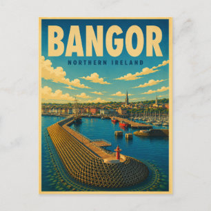 Klassieke geschenken en souvenirs uit Bangor Noord Briefkaart