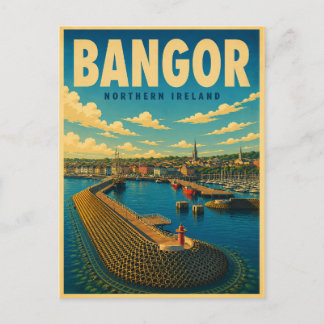 Klassieke geschenken en souvenirs uit Bangor Noord Briefkaart