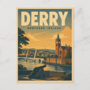 Klassieke geschenken en souvenirs uit Derry Noord- Briefkaart