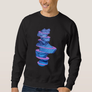 Klassieke gespleten beeld Funny Vaporwave Statue M Trui