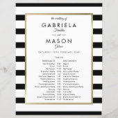 Klassieke gestreepte trouwtijdlijn (Voorkant)