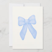 Klassieke Gingham Beer Babyshower Uitnodiging (Achterkant)