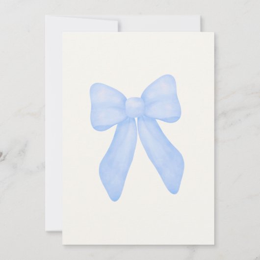 Klassieke Gingham Beer Babyshower Uitnodiging (Achterkant)