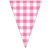 Klassieke Gingham Fuchsia Vlaggetjes (Derde vlag)