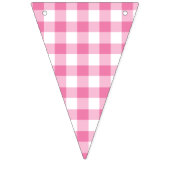 Klassieke Gingham Fuchsia Vlaggetjes (Eerste vlag)