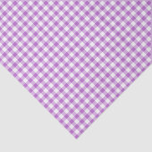 Klassieke Gingham Orchidee Paars Tissuepapier (Detail)