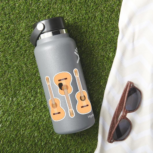 Klassieke gitaar 3 pcs! sticker (HydroFlask Insitu)