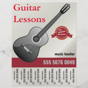Klassieke gitaar Lessen Muziek Tutor Flyer