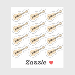 Klassieke Gitaar Muziek Lessen Herinnering Bujo Pl Sticker