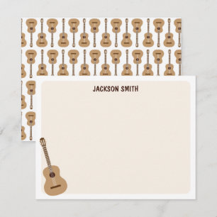 Klassieke Gitaar Muziek Notitiekaartje
