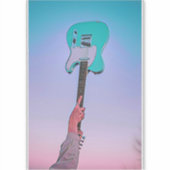 Klassieke gitaarkunst sticker (Voorkant)