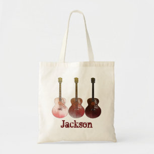 Klassieke gitaarnaam Jackson Music Tote Bag