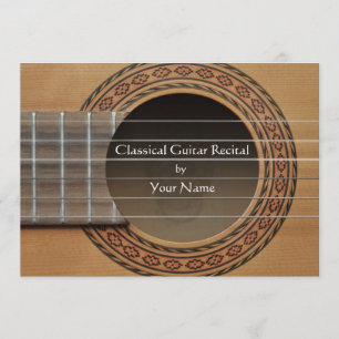 Klassieke gitaaroverweging kaart