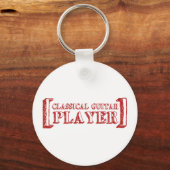 Klassieke gitaarspeler sleutelhanger (Voorkant)