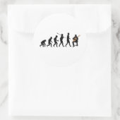 Klassieke gitarist ronde sticker (Tas)