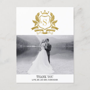 Klassieke Gold Crest Weddenschap Hartelijk dank Br Briefkaart