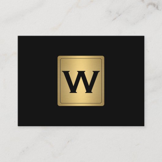 Klassieke Gold Label met monogram (Voorkant)