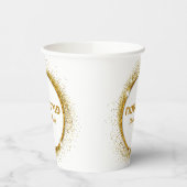 Klassieke Gold Purim Papieren Bekers (Links)