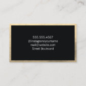 Klassieke Gold Trim met monogram Visitekaartje (Achterkant)