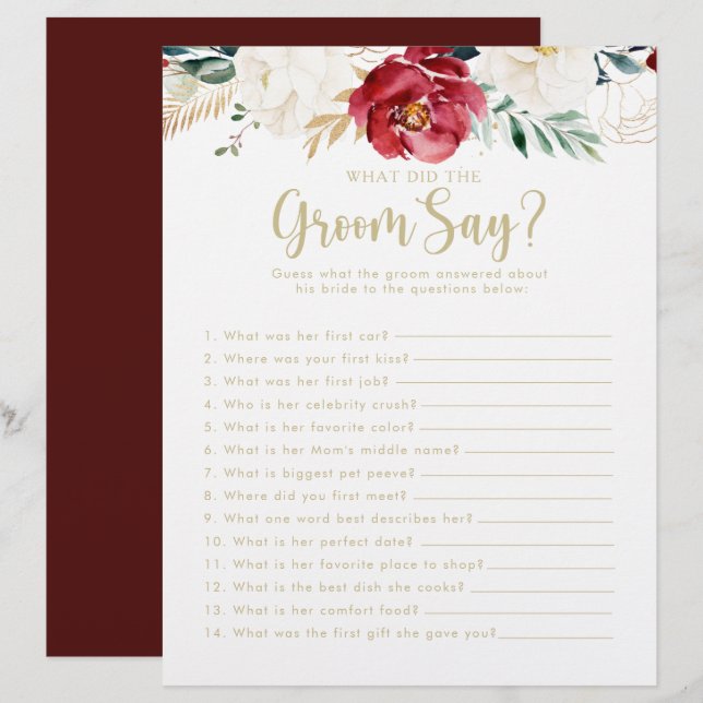 Klassieke Gold Vrijgezellenfeest Wat heeft de Groo (Voorkant / Achterkant)