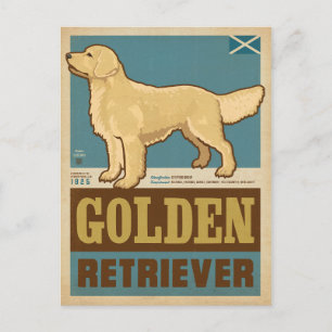 Klassieke  Golden Retriever Briefkaart