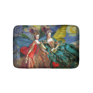 Klassieke Gotische Tweeling Whimsical Vlinder Vrou Badmat