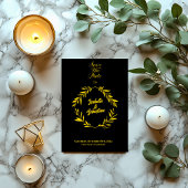 Klassieke Goud & Zwarte Diamant Bewaar de Datum Tr Kaart