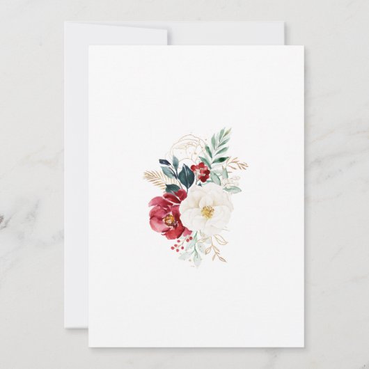 Klassieke gouden bloemen die we weer teruggeven kaart (Achterkant)