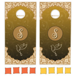 Klassieke Gouden Gradiënt Monogram Huwelijk