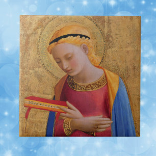 Klassieke Gouden Heilige Figuur Tegeltje