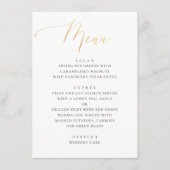 Klassieke gouden kalligrafie | Elegante formele br Menu (Voorkant)