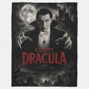 Klassieke Graaf Dracula Gotische Horror Vampier Fleece Deken