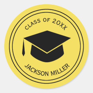 Klassieke gradatieknop gepersonaliseerd ronde sticker