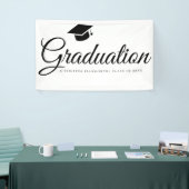 Klassieke Graduation Cap Party Spandoek (Beurs)