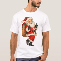 Klassieke grappige Kerstman kerstillustratie