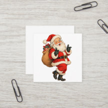 Klassieke grappige Kerstman kerstillustratie