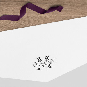 Klassieke grens Afdrukmonogram Zelfinktende Stempel