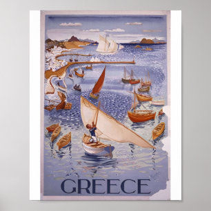 Klassieke Griekse reisposters Poster