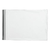 Klassieke Grijze Grens Monogrammen Kussensloop (Achterkant-Links)