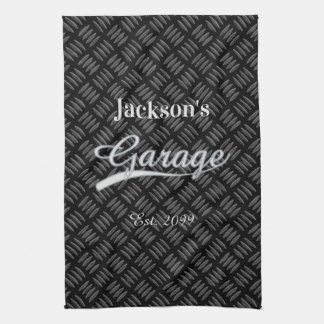 Klassieke grijze keukenhanddoek voor garage