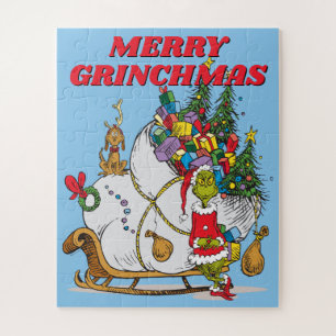 Klassieke Grinch Grinch & Max met slee Legpuzzel