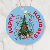 Klassieke Grinch | Kerstboom Bedankjes Labels (Voorkant)