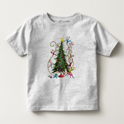 Klassieke Grinch | Kerstboom Kinder Shirts (Voorkant)