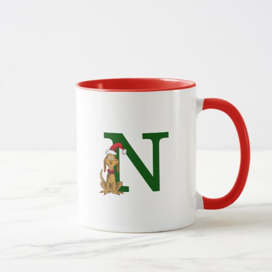 Klassieke Grinch Max | Monogram N Mok (Rechts)