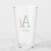 Klassieke Grinch Max | Naam & Monogram Glas (Achterkant)