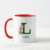 Klassieke Grinch Max | Naam & Monogram L Mok (Links)